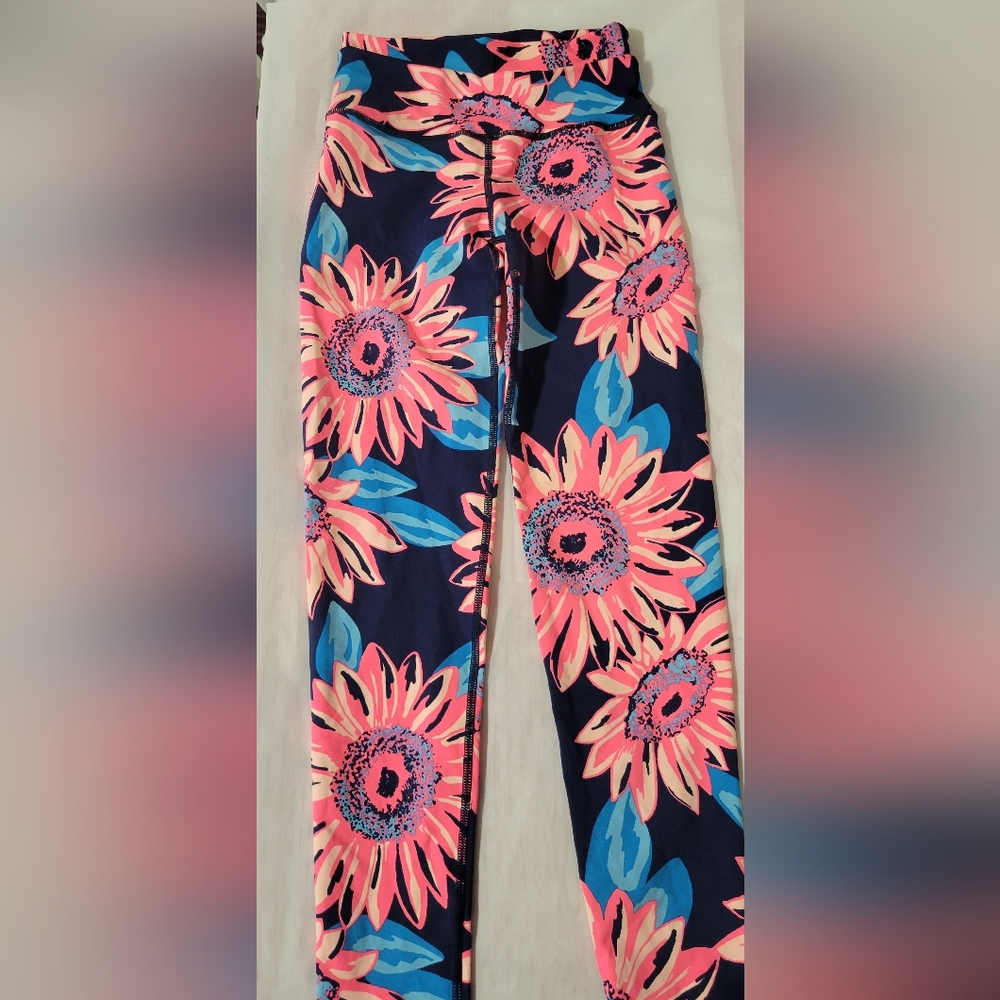 Aerie sunflower cross waist leggings